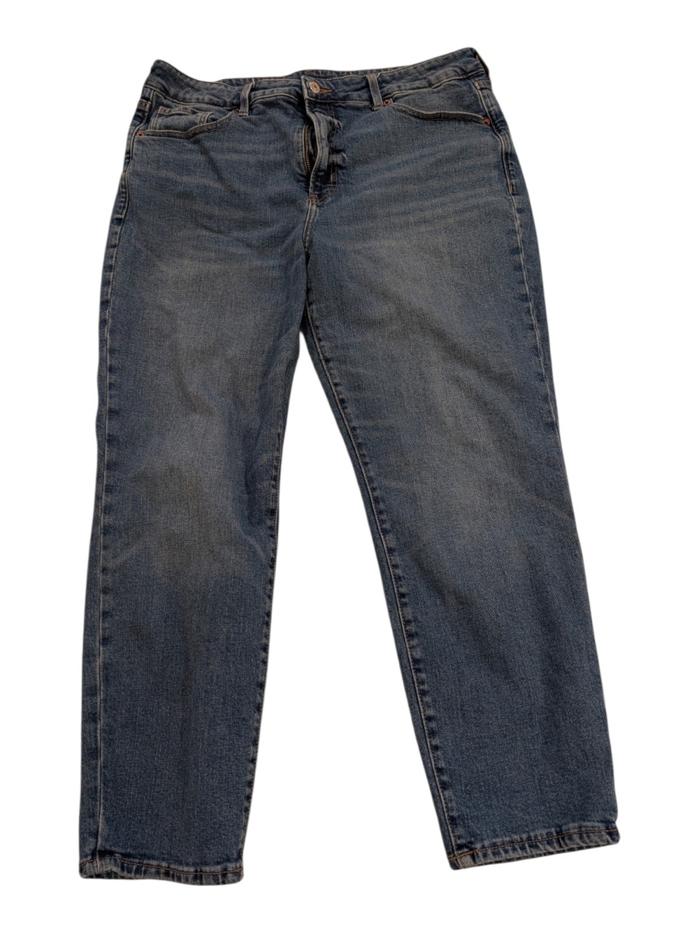 Old Navy Straight-Leg Jeans in Dark Blue Wash